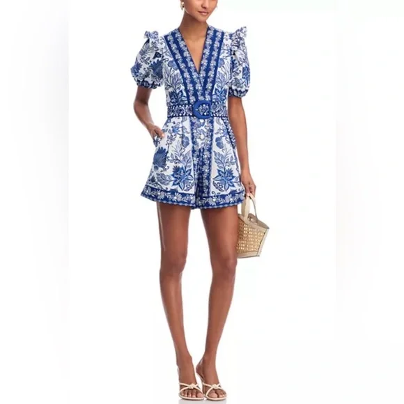 FARM Rio Shell Garden Romper Size M NWT $220 - Picture 2 of 9